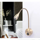 Axyaa LED Wall Lamp: Modern Bedroom Spotlight for Flexible Reading, Eye-Caring Work Light