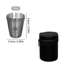Axyaa Stainless Steel Travel Cups Set - Portable Camping Mugs & Wine Glasses