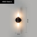 Axyaa Black Gold LED Wall Lights - Modern Indoor Lighting for Living Room Bedroom