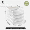 Axyaa Metal File Desk Organizer with Multilayer Tray and Pen Holder