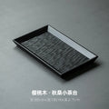 Axyaa Cherry Wood Tea Mat Tray for Serving Tea - Retro Japanese Design