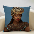 Axyaa African Lady Sofa Pillow Cover: Stylish Decor for Bedroom, Hotel, Cafe