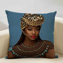 Axyaa African Lady Sofa Pillow Cover: Stylish Decor for Bedroom, Hotel, Cafe