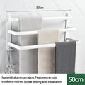 Axyaa Wall-mounted Triple-layer Towel Holder for Bathroom Storage
