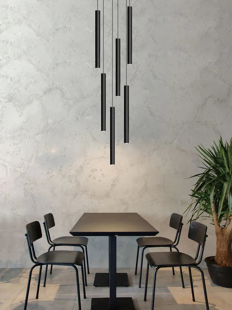 Axyaa Modern Long Chandelier for Living Room, Restaurant, and Staircase Lighting