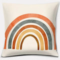 Axyaa Brown Green Abstract Pillow Cover 45x45 - Home Office Bedroom Sofa Car Decoration