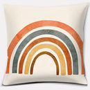 Axyaa Brown Green Abstract Pillow Cover 45x45 - Home Office Bedroom Sofa Car Decoration