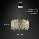 Axyaa Modern Italian Style Crystal Chandelier Lighting Fixtures