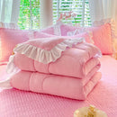 Axyaa Milk Fleece Winter Quilt: Thickened & Warm Comfortable Quilt Core