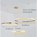 Axyaa Acrylic Pendant Chandelier: Modern, Elegant, Adjustable Ceiling Light