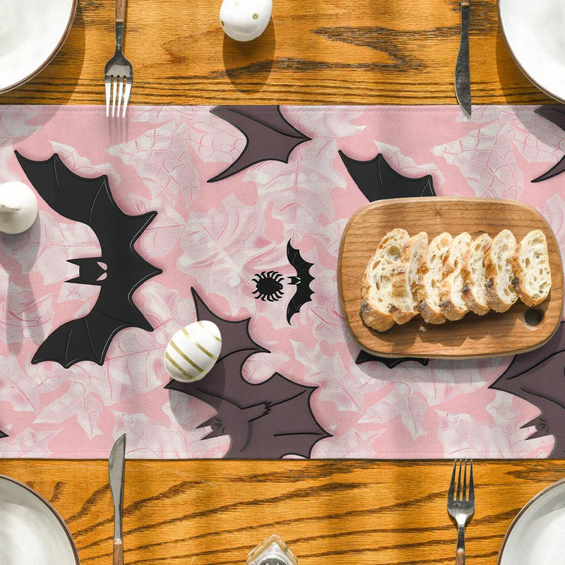 Halloween Spider Table Runner by Axyaa for Home Dining and Party Decor