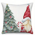 Axyaa Christmas Gnome Holly Jolly Pillow Cover for Sofa, Bedroom, Car