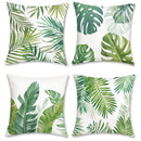 Axyaa Tropical Leaf Pattern Throw Pillow Covers for Sofa, Bedroom, Car