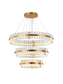 Axyaa Luxury Gold/Silver Rings LED Pendant Light - Modern Interior Hanging Ceiling Lamp
