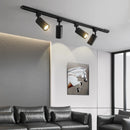Axyaa Gold Black Track Lighting Fixture with GU10 LED Spotlights