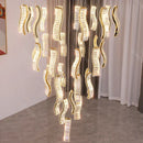 Axyaa Crystal Chandelier Pendant Light for Living and Dining Room Lighting