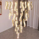 Axyaa Crystal Chandelier: Luxury Living Room & Dining Room Pendant Lamp