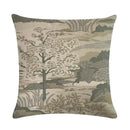Axyaa Pine Flower Linen Pillow Cover - 45x45cm