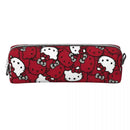 Axyaa Hello Kitty Pencil Case - Large Storage for School Supplies & Cosmetics