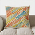 Axyaa Colorful Geometric Pattern Throw Pillow Cover for Sofa, Bedroom, Car