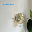 Axyaa Handblown Glass Wave Texture Wall Sconce with E27 Socket