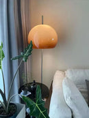Axyaa Retro Glass Mushroom Bauhaus LED Floor Lamp Gradient Orange