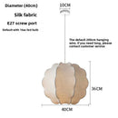 Axyaa Luxury Italian Designer Silk Pendant Light for Bedroom Dining Living Room
