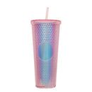 Axyaa Double Layered Straw Cup: Diamond Radiant Water, Coffee, Drinks, Mugs