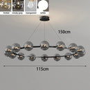 Axyaa Glass Chandeliers: Luxury LED Pendant Lights for Home Decor
