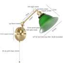 Axyaa Glass LED Wall Lamp: Nordic Design, Bathroom Mirror, Stairs, Living Room, Bedside, Rotate Night Lights