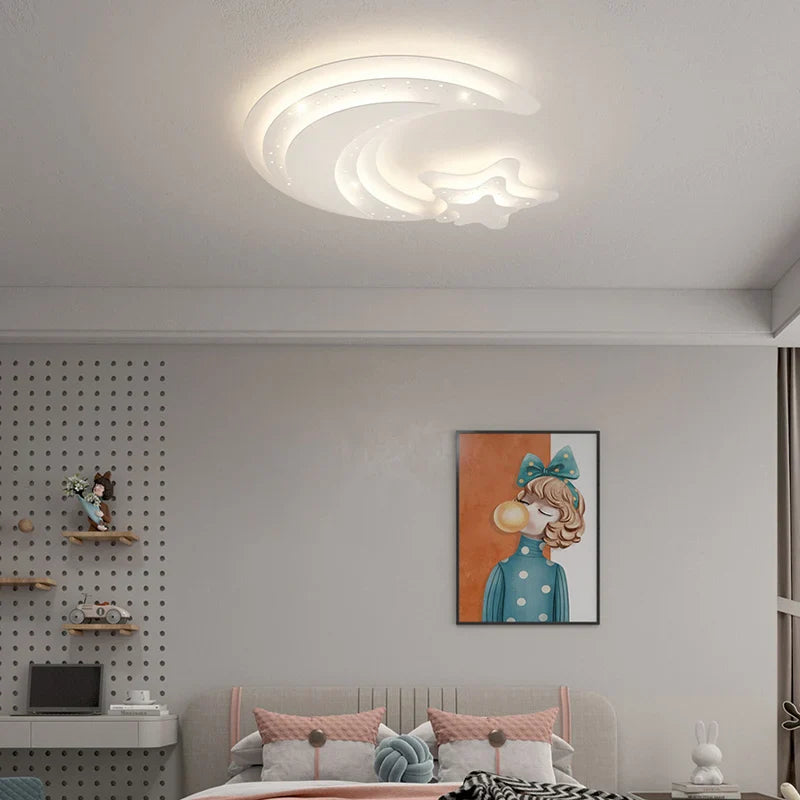 Axyaa Star Moon LED Ceiling Lights for Living Room Bedroom