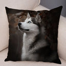 Siberian Husky Pillowcase - Axyaa Animal Cushion Cover, Decor, Cute, Dog Print
