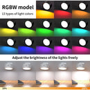 Axyaa LED Magnetic Wall Sconce Light Remote Control Dimmable Rechargeable Rotation Wall Mount Lamp