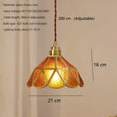 Axyaa Colourful Scandinavian Glass Pendant Lights for Kitchen Dining Room, Brass Led Pendant Lamp