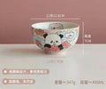 Axyaa 5-Inch Ceramic Panda Rice Bowl - Microwave Safe, High Aesthetic Value