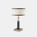 Axyaa Black Fabric Table Lamp - Modern Nordic Design for Office, Bedside, Living Room