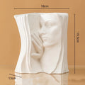 Ceramic Face Vase by Axyaa - Abstract 3D Design for Home Decor