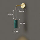 Axyaa Deluxe Marble Wall Lamp, LED Lights, Nordic Style for Home Decoration