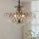 Luxury Axyaa Crystal Chandelier: Elegant LED Pendant for Living Room Decor