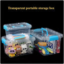 Axyaa Plastic Storage Bins with Lids - Stackable Clear Containers for Craft Organization