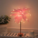 Feather Bedside Lamp by Axyaa: DIY Creative Table Night Light, USB/AA Power