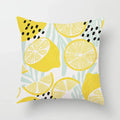 Lemon Pattern Summer Cushion Cover Throw Pillow for Sofa Decoration by Axyaa