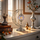 Axyaa Vintage Art Deco Mosaic Glass Table Lamp