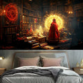 Axyaa Magic Book House Tapestry Wall Art - Bohemian Hippie Home Decoration