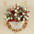 Axyaa Diamond Resin Vase Wall Hanging for Elegant Home Decor