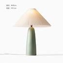 Axyaa Ceramic Table Lamp LED E27 Minimalist Nordic Design for Romantic Bedroom Ambiance