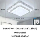 Axyaa Modern Diamond LED Ceiling Light for Home Lighting Decor