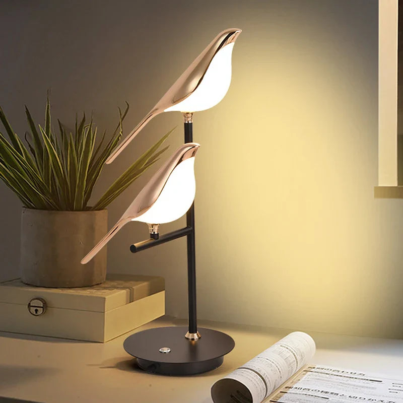 Axya Magpie Bird LED Table Lamp for Home Decor