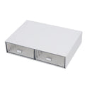 Axyaa Acrylic Pen Holder & Desk Organizer with Drawers - Transparent Makeup Storage Box