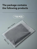 Axyaa Transparent Zipper Storage Bag Set for Travel Clothes Organization